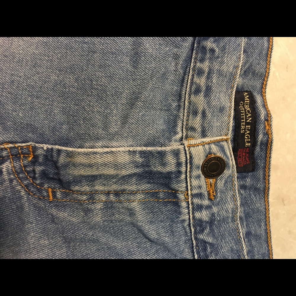 AEO Distressed denim shorts